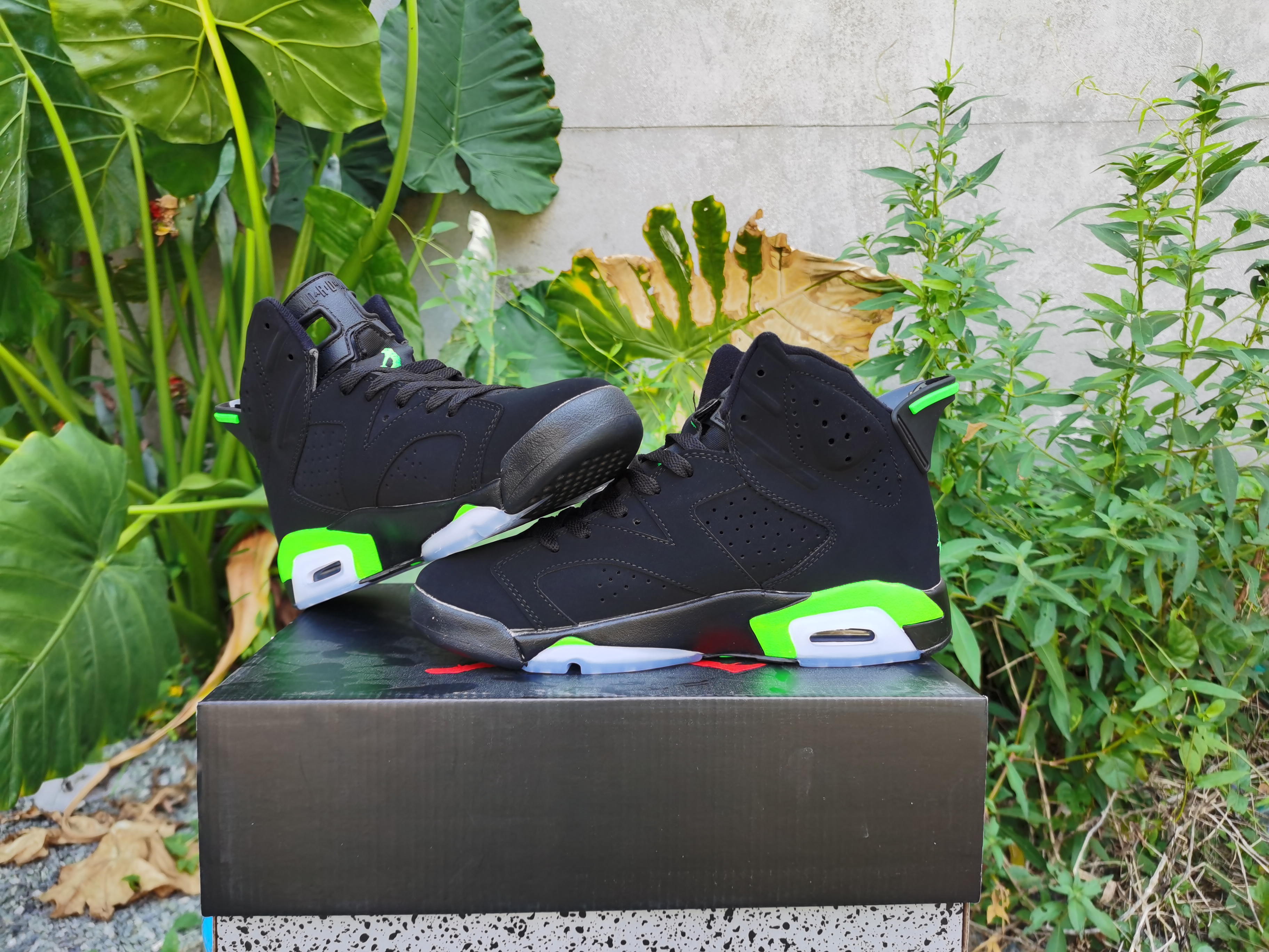 2020 Air Jordan 6 Retro Black Green Shoes - Click Image to Close